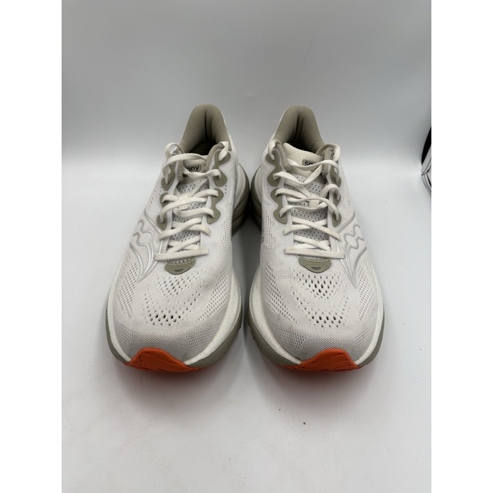 Saucony Ride 19 Mens Size 11 White Athletic Running Sneakers Shoes - Picture 2 of 13